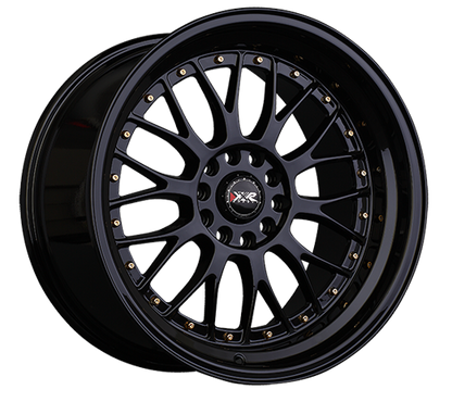 XXR 521 Wheel Black / Gold Rivets 18x10 +25 5x4.5,5x120