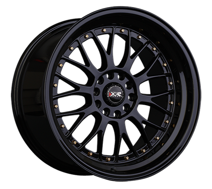 XXR 521 Wheel Black / Gold Rivets 18x8.5 +35 5x100,5x114.3