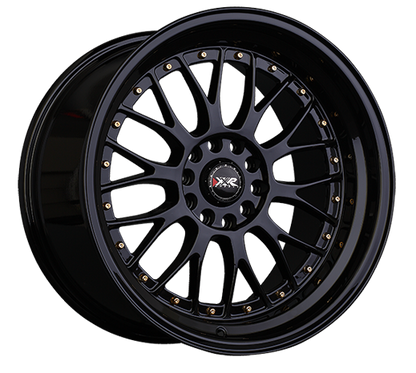 XXR 521 Wheel Black / Gold Rivets 18x8.5 +25 5x4.5,5x120