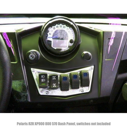 5 Switch Dash Panel Black
