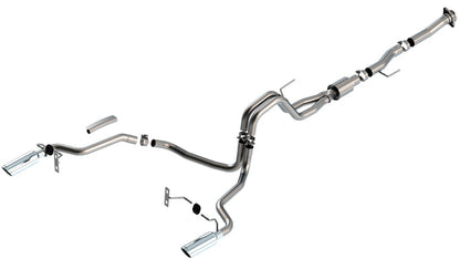 Borla F-150 2021 5.0L 2dr RC SB (122.8 WB) XL/XLT 3/2.25 SRE Cat-Back ATAK Chrome Tips 140869