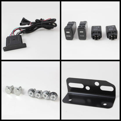 Spyder Toyota FJ Cruiser 07-14 Fog Lights With LED Daytime Running Lights w/swch Blk FL-DRL-TFJ07-BK 5075161