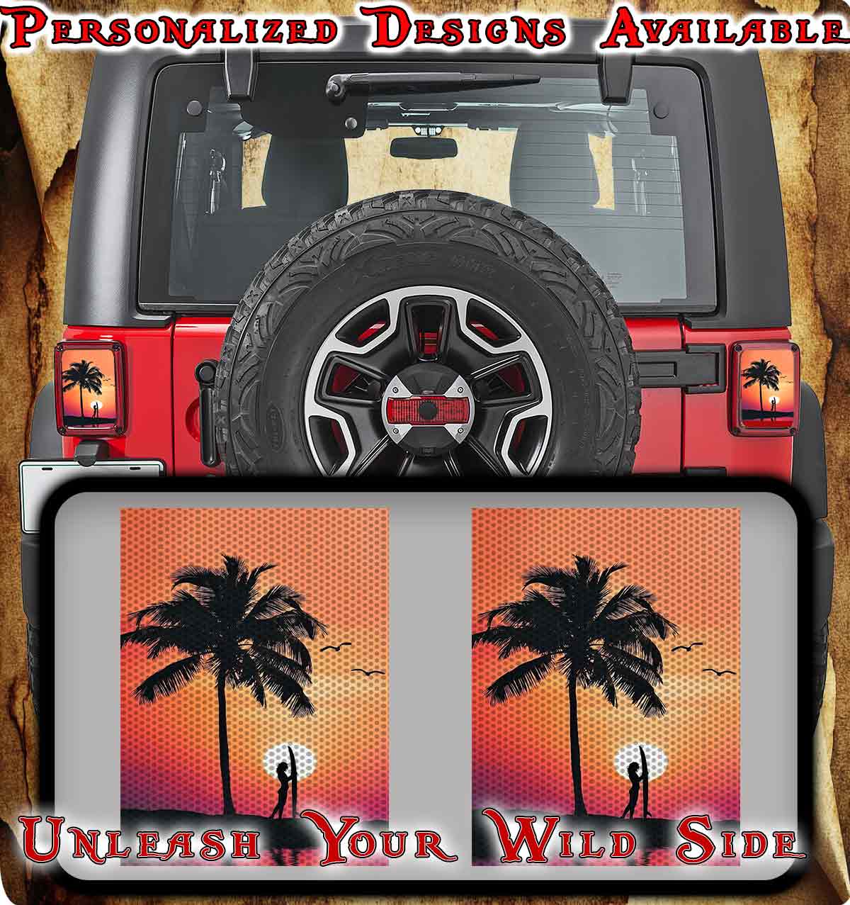 Surfs up Taillight cover decal 52