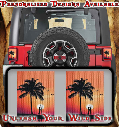 Surfs up Taillight cover decal 52