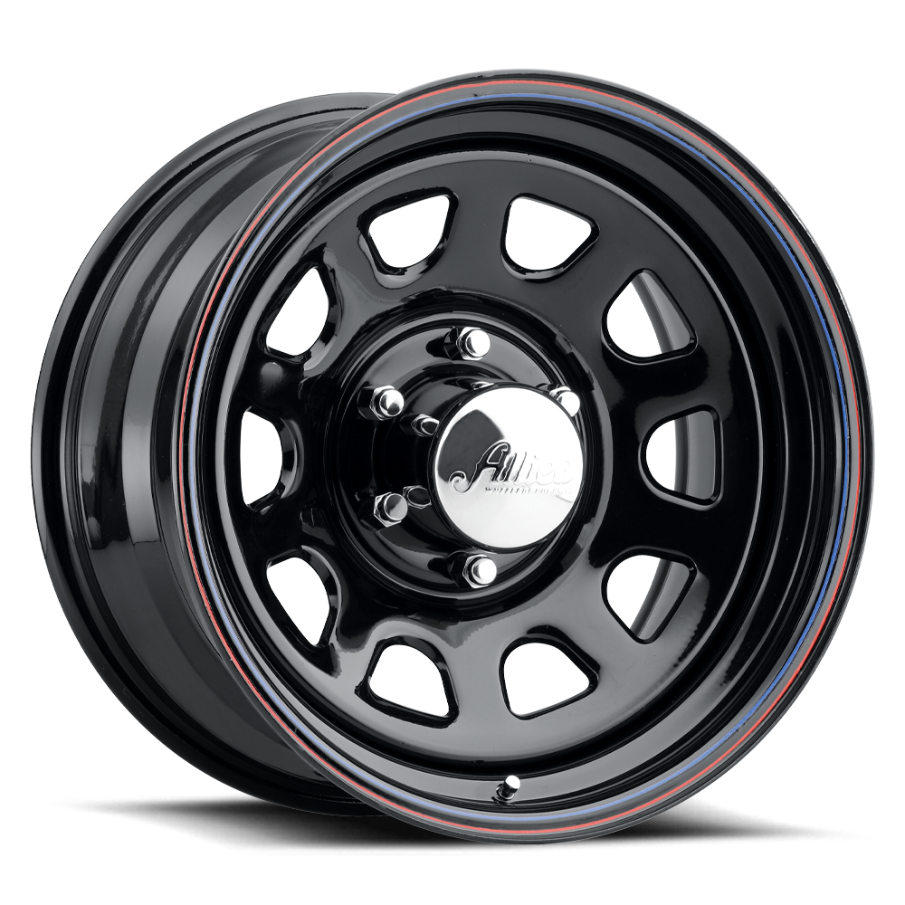 Allied Wheel Components BLACK DAYTONA RBPS 15X7 5X5 W/CAP