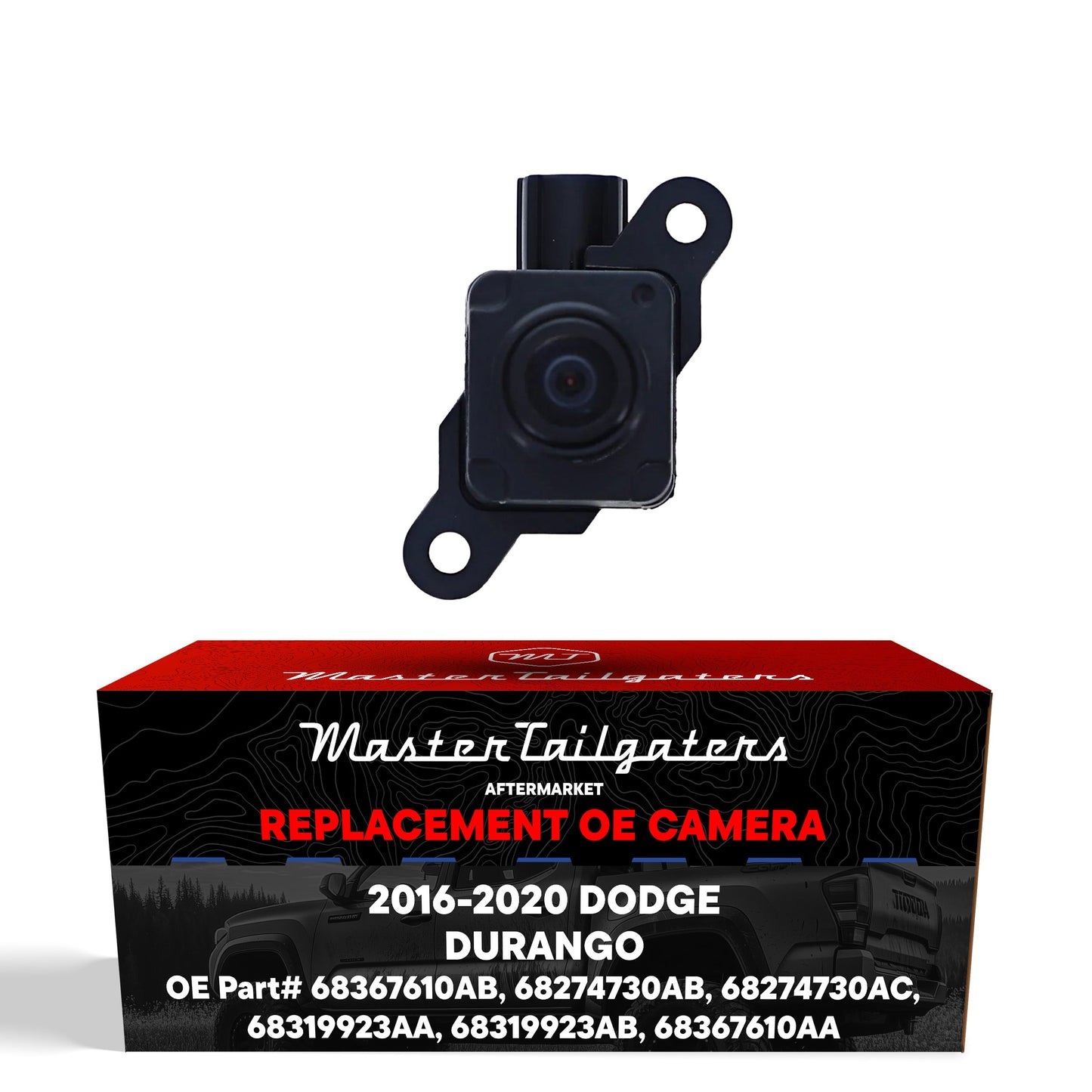 Dodge Durango (2016-2020) OEM Replacement Backup Camera OE Part # 68274730AB, 68274730AC, 68319923AA, 68319923AB, 68367610AA, 68367610AB