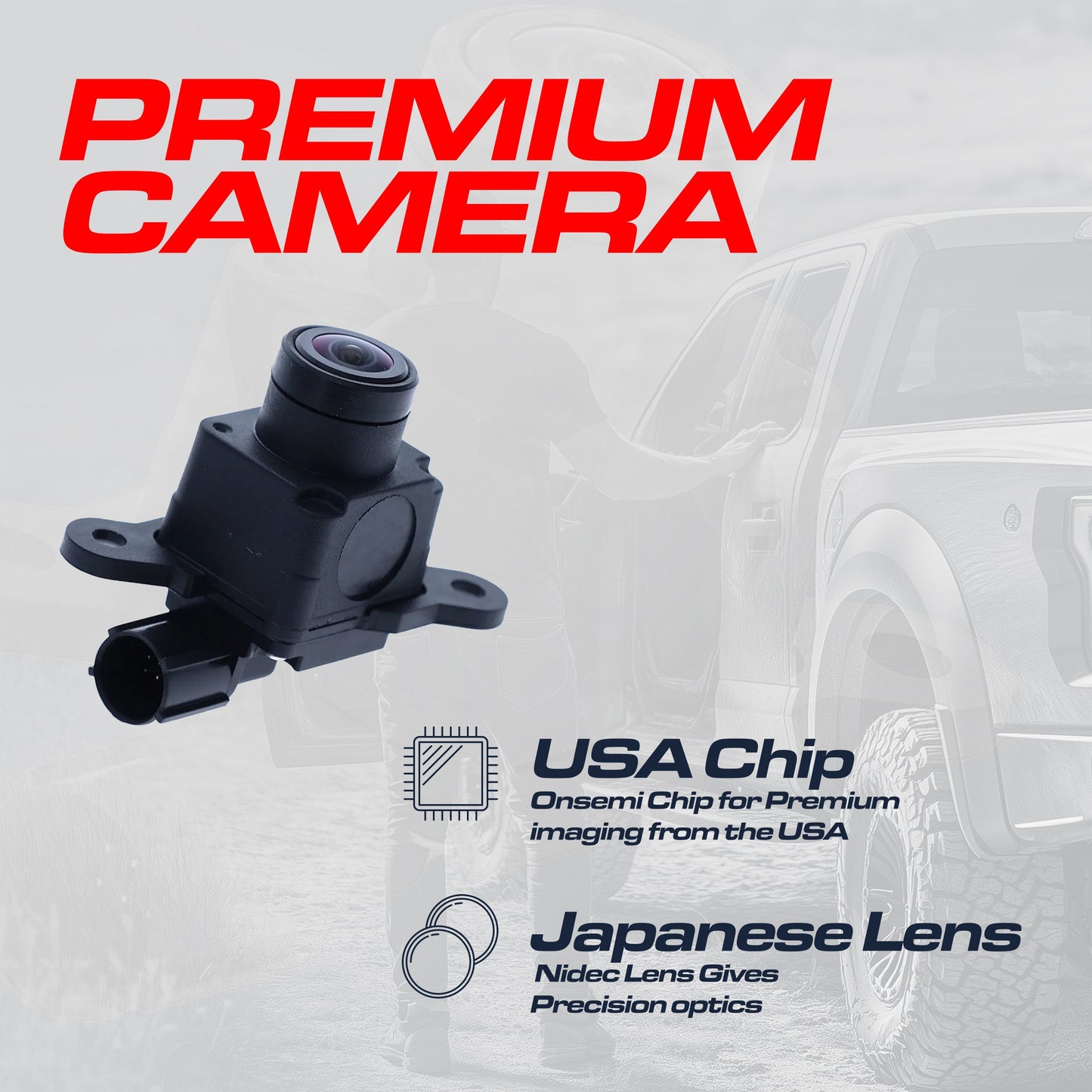 Dodge Durango (2016-2020) OEM Replacement Backup Camera OE Part # 68274730AB, 68274730AC, 68319923AA, 68319923AB, 68367610AA, 68367610AB