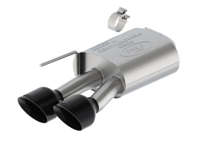 Ford Racing 2024 Mustang 5.0L Sport Non-Active Cat-Back Exhaust w/Valance - Black Tip M-5200-M5SBV