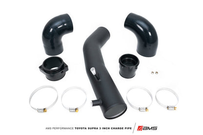 AMS Performance 2020+ Toyota Supra A90 Aluminum 3in Charge Pipe Kit AMS.38.09.0001-1