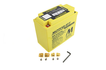 MotoBatt 12 Volt AGM Yellow Battery