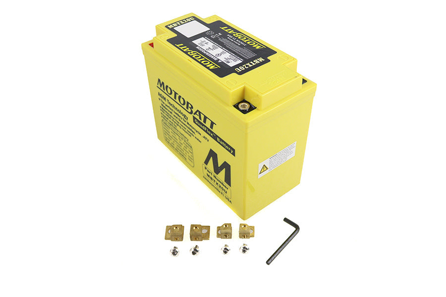 MotoBatt 12 Volt AGM Yellow Battery