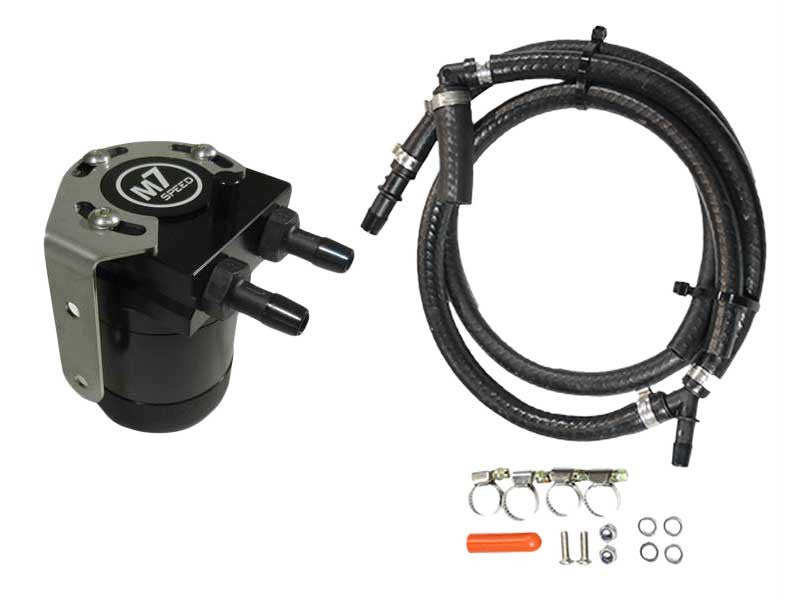 "Exact-Fit" Oil Catch Can Kit | Billet Aluminum | Black Anodized | Gen 1 (R52S-R53)| 53-310313