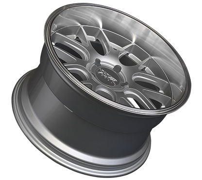 XXR 530D Wheel Silver / Machined Lip 19x10.5 +20 5x4.5