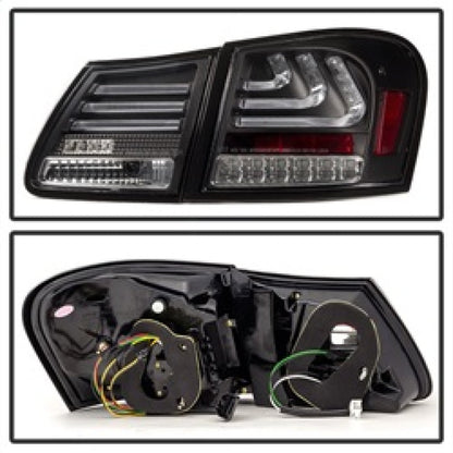 Spyder 07-11 Lexus GS 350 LED Tail Lights Black ALT-YD-LGS06-LED-BK 5082596