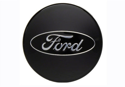 Ford Racing Car Black and Chrome Wheel Cap M-1096K-BCC