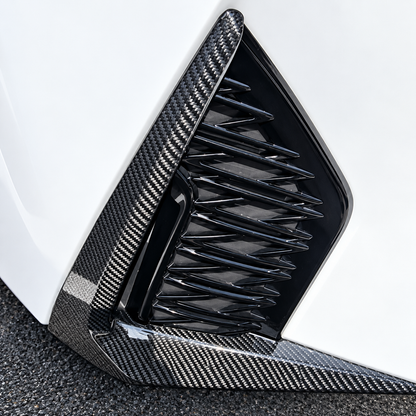 Carbon Fiber Fog Light Lower Bumper Side Trim for Lexus IS300 IS350 IS500