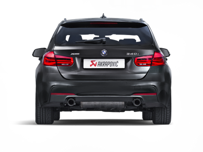 Akrapovic 16-17 BMW 340i (F30 F31) Evolution Line Cat Back (SS) w/ Carbon Tips (Req. Link Pipe) MTP-BM/SS/2H