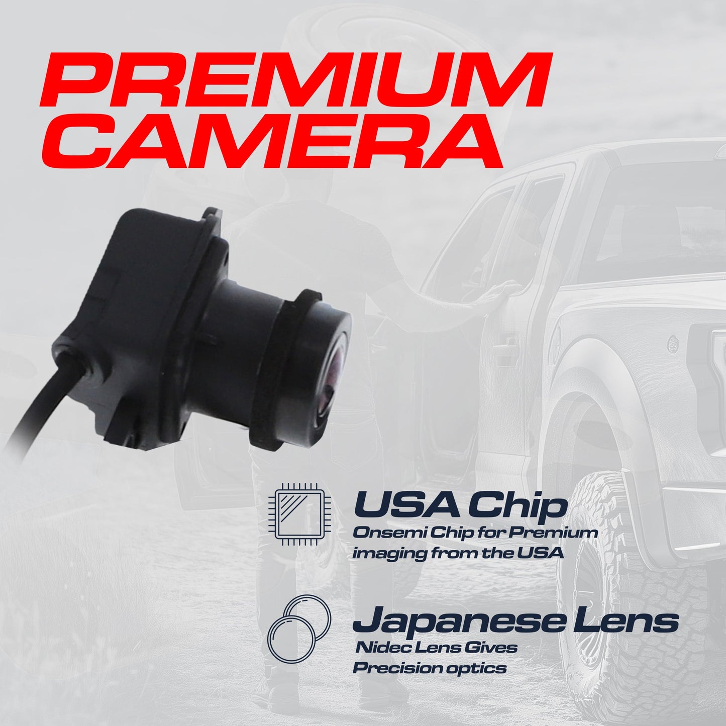 Dodge Dart (2013-2016) OEM Replacement Backup Camera OE Part # 56038990AA, 56038990AB, 56038990AC