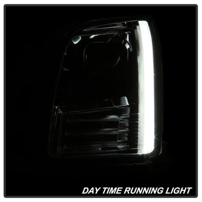 SPYDER xTune 06-09 Ford Fusion Light Bar DRL Projector Headlights - Chrome (PRO-JH-FFU06-LB-C) 9042126