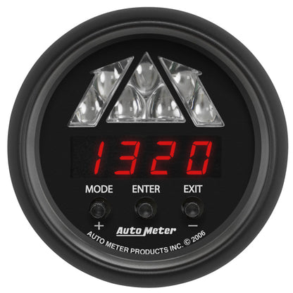 Autometer Z-Series 2-1/16in Tachometer Digital 16000 RPM w/ LED Shift Light 2676