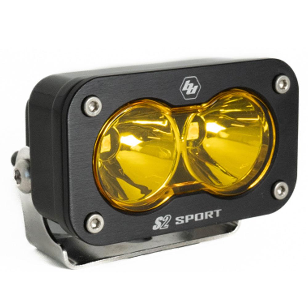 LED Work Light Baja Amber Lens Spot Pattern Each S2 Sport