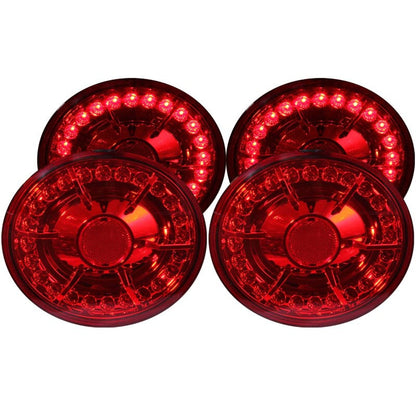 Anzo 2005-2010 Chevrolet Corvette LED Taillights Red 4pc
