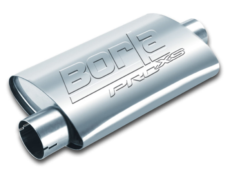 Borla Universal Center/Offset Oval 2.25in Tubing 14in x 4in x 9.5in PRO-XS Notched Muffler 400478