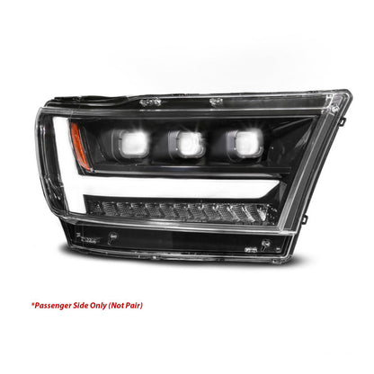 ANZO 19-24 RAM 1500 (New Body/OE Halogen) Full LED Proj Headlights DRL/SeqSig Black - Pass. Side 111628A-R