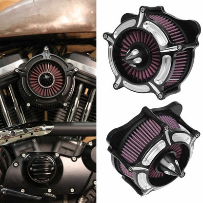 Motorcycle High-Flow Air Intake Filter for Harley-Davidson – Aluminum Alloy