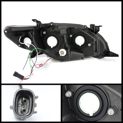 Spyder Toyota Corolla 11-13 Projector Headlights Halogen Model Only - DRL LED Blk PRO-YD-TC11-DRL-BK 5074263