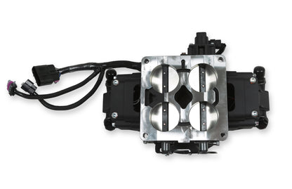 EFI Terminator X Stealth 4500 Service Throttle Body - Black - 4 Injectors - 650 HP - Secondary Throttle Body