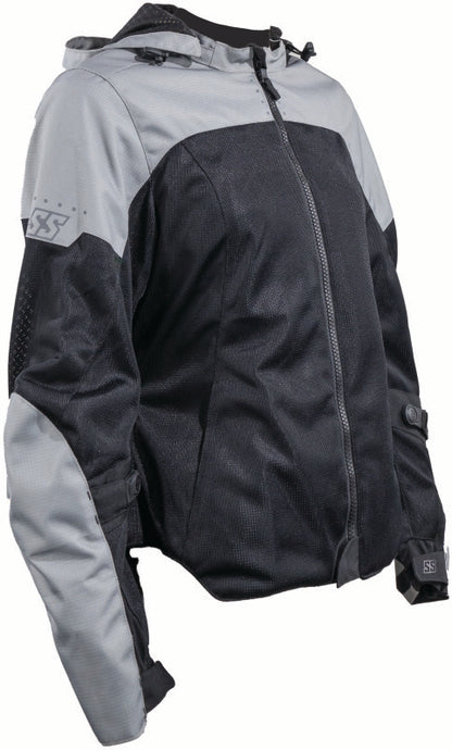 Speed and Strength Starstruck Mesh Jacket Grey/Black Womens - Medium