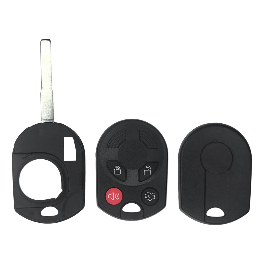 Ford 4 Button High Security Remote Head Key Shell Replacement