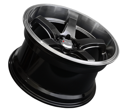 XXR 555 Wheel Chromium Black / Machined Lip 18x10 +25 5x100,5x114.3