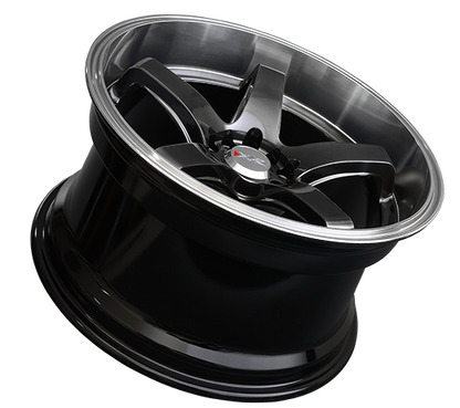 XXR 555 Wheel Chromium Black / Machined Lip 18x8.5 +25 5x100,5x114.3