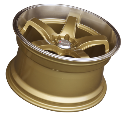 XXR 555 Wheel Hyper Gold / Machined Lip 18x8.5 +35 5x100,5x114.3