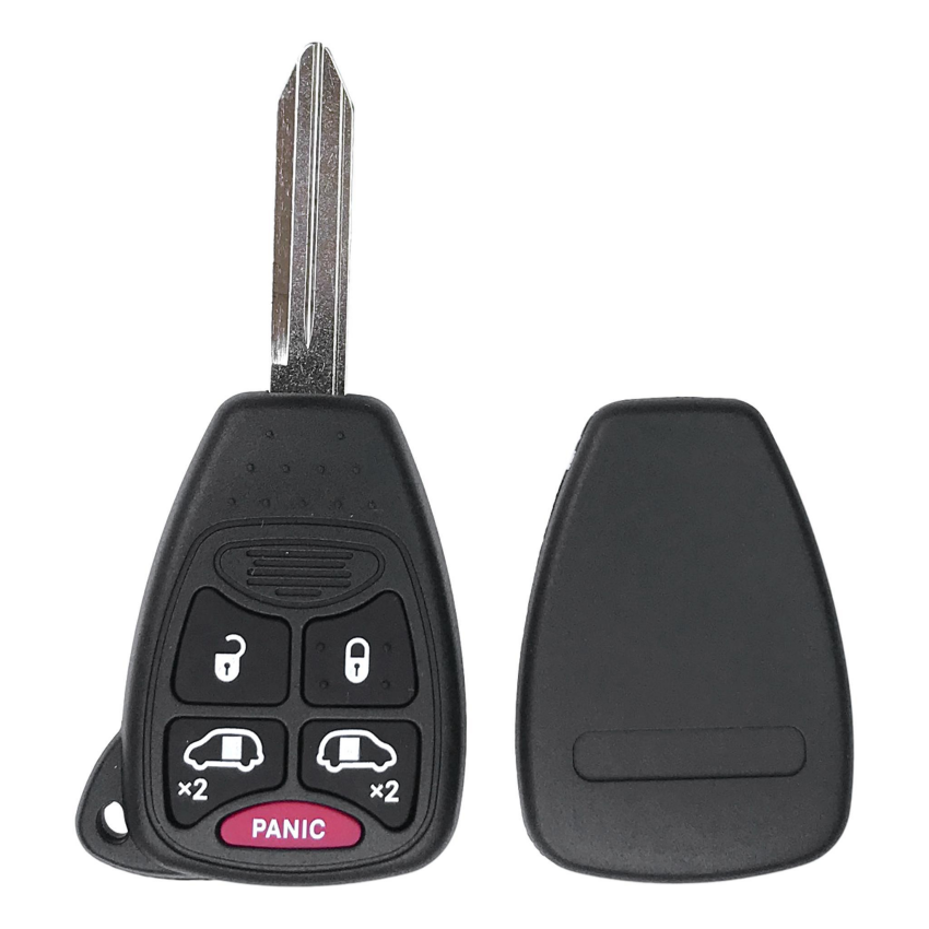 Chrysler/Dodge 5 Button Remote Head Key Shell Replacement