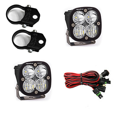 Polaris LED Light Pods 1.75 Inch Harness A Pillar Mounts Kit Squadron Sport