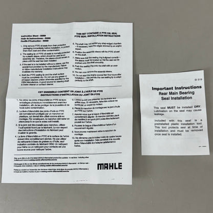 MAHLE Original Rear Main Seals For Cummins 48384