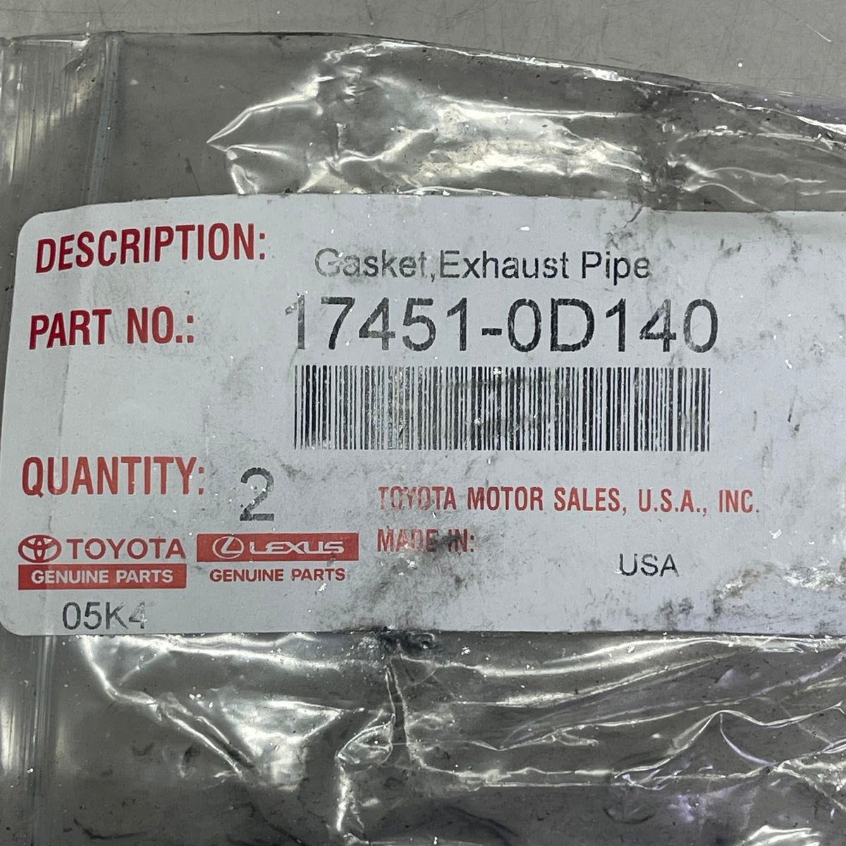 TOYOTA Gasket Kit Genuine OEM For 24TA0 04004-6510D