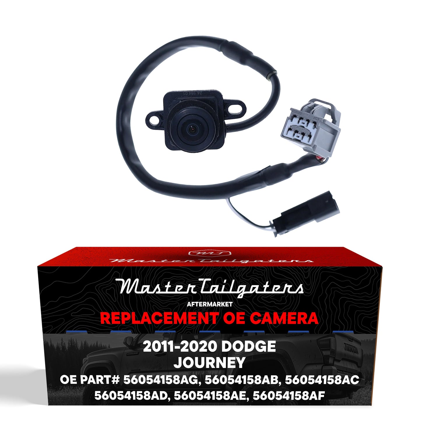 Dodge Journey (2011-2020) OEM Replacement Backup Camera OE Part # 56054158AB, 56054158AC, 56054158AD, 56054158AE, 56054158AF, 56054158AG