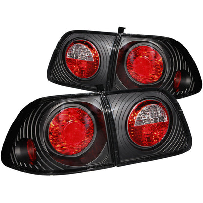 Anzo 1999-2000 Honda Civic Tail lights Black