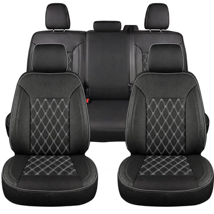 Umbrauto Custom Seat Covers for Silverado and GMC Sierra,Waterproof Nappa Leather Full Set Seatcovers for Chevy Silverado/GMC Sierra 2007-2013 & 2019-2026 1500, 2020-2026 2500HD 3500HD Crew/Double/Extended Cab
