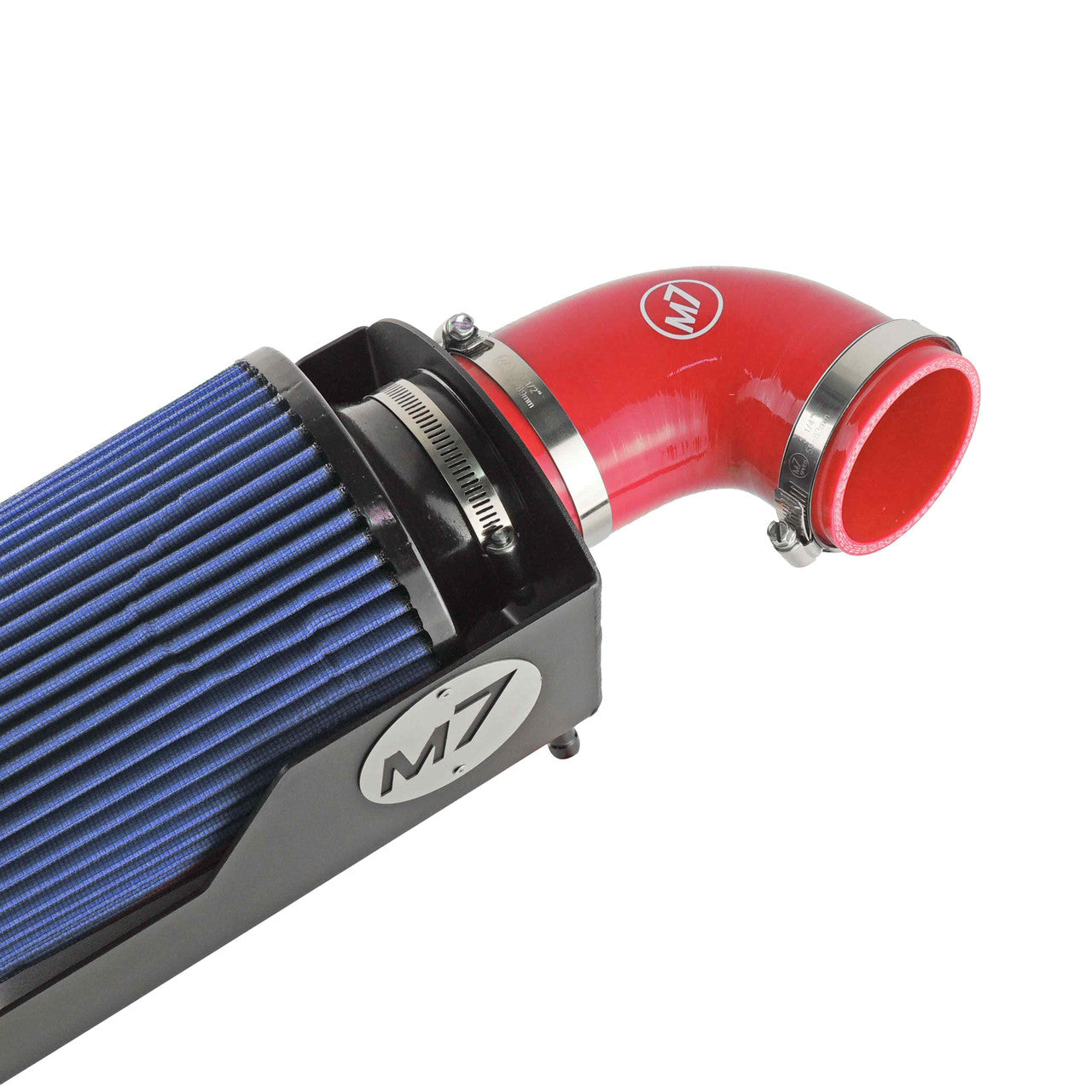 M7 Speed MAXX-FLO (TM) Air Intake System | R55S-R61S | 2007-2016  | Blue Pleated Filter - Red Elbow