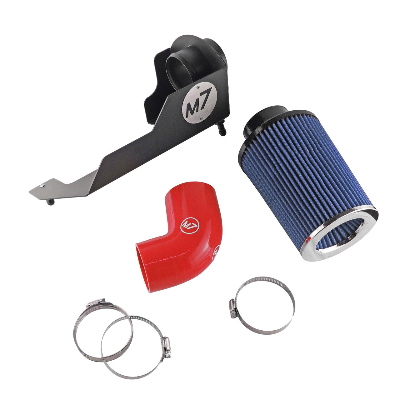 M7 Speed MAXX-FLO (TM) Air Intake System | R55S-R61S | 2007-2016  | Blue Pleated Filter - Red Elbow
