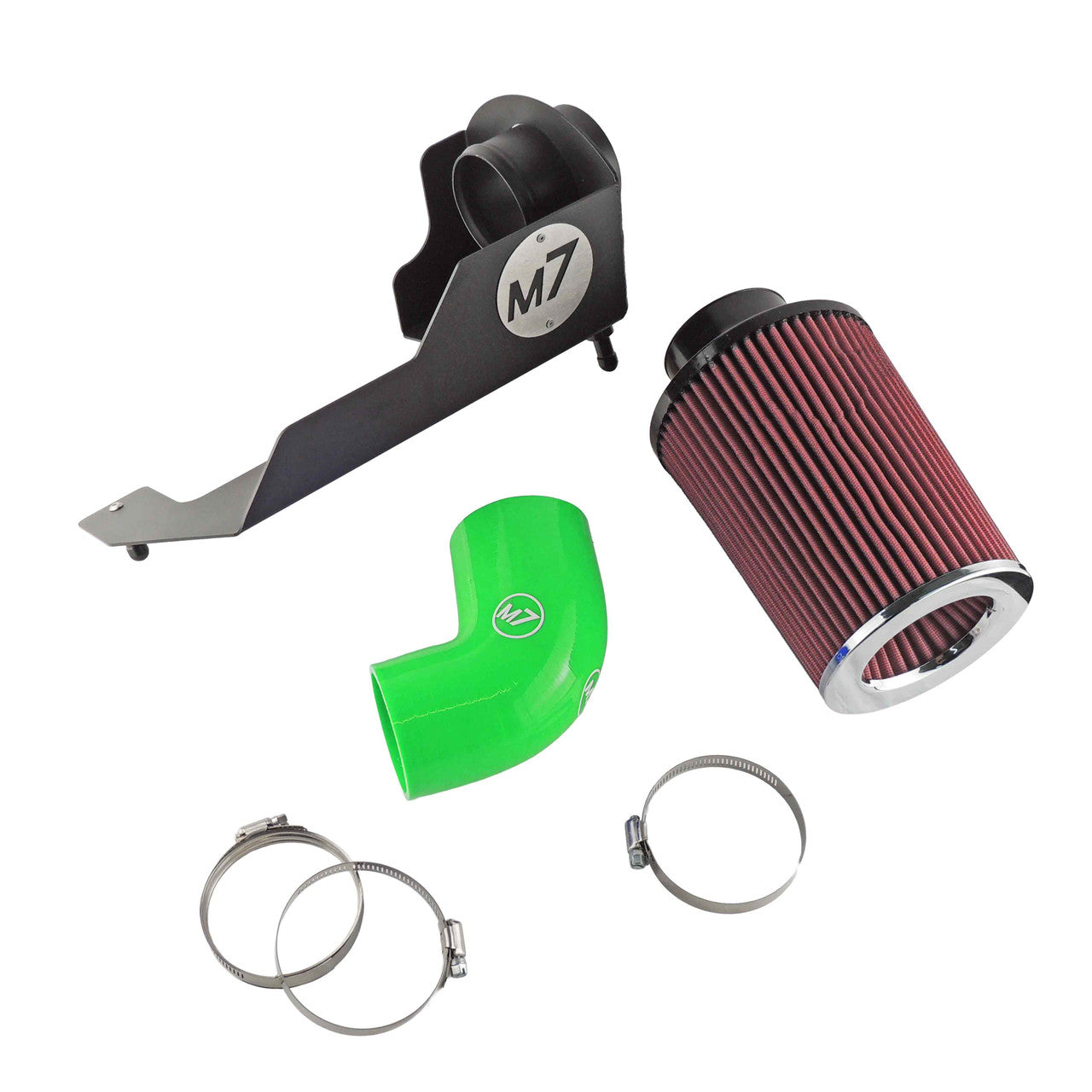 M7 Speed MAXX-FLO (TM) Air Intake System | R55S-R61S | 2007-2016 | Red Pleated Filter - Green Elbow