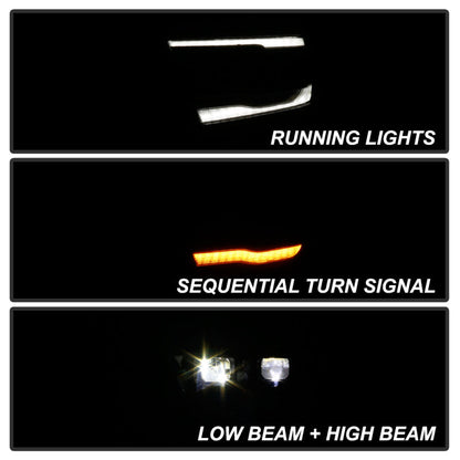 SPYDER Dodge Ram 19-20 High-power LED Module - Black (PRO-YD-DR19HALAP-SEQ-BK) 5087645