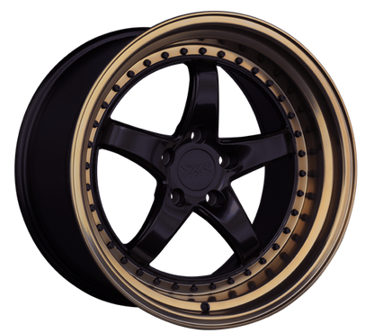 XXR 565 Wheel Black / Bronze Lip 18x8.5 +35 5x4.5