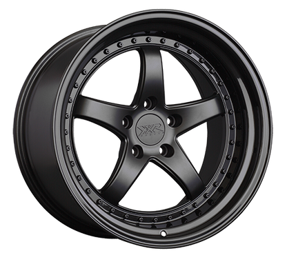 XXR 565 Wheel Flat Black / Gloss Black Lip 18x9.5 +38 5x4.5
