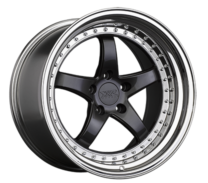 XXR 565 Wheel Graphite / Platinum Lip 18x8.5 +20 5x4.5